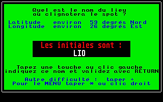 Planète Bleue atari screenshot